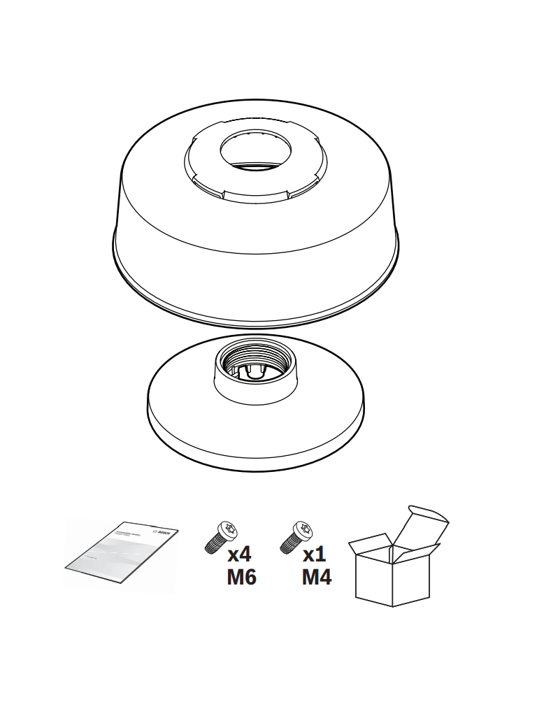 BOSCH V_NDA5080PIPW - Placa de Interfaz Colgante 148mm con Tapa - Image 2