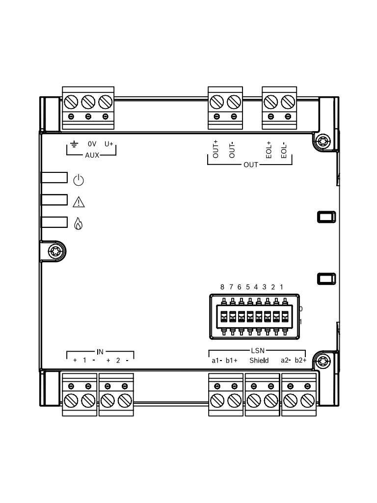 BOSCH F_FLM430I2M1 - Módulo de Interfaz 2 Entradas 1 Salida - Image 2
