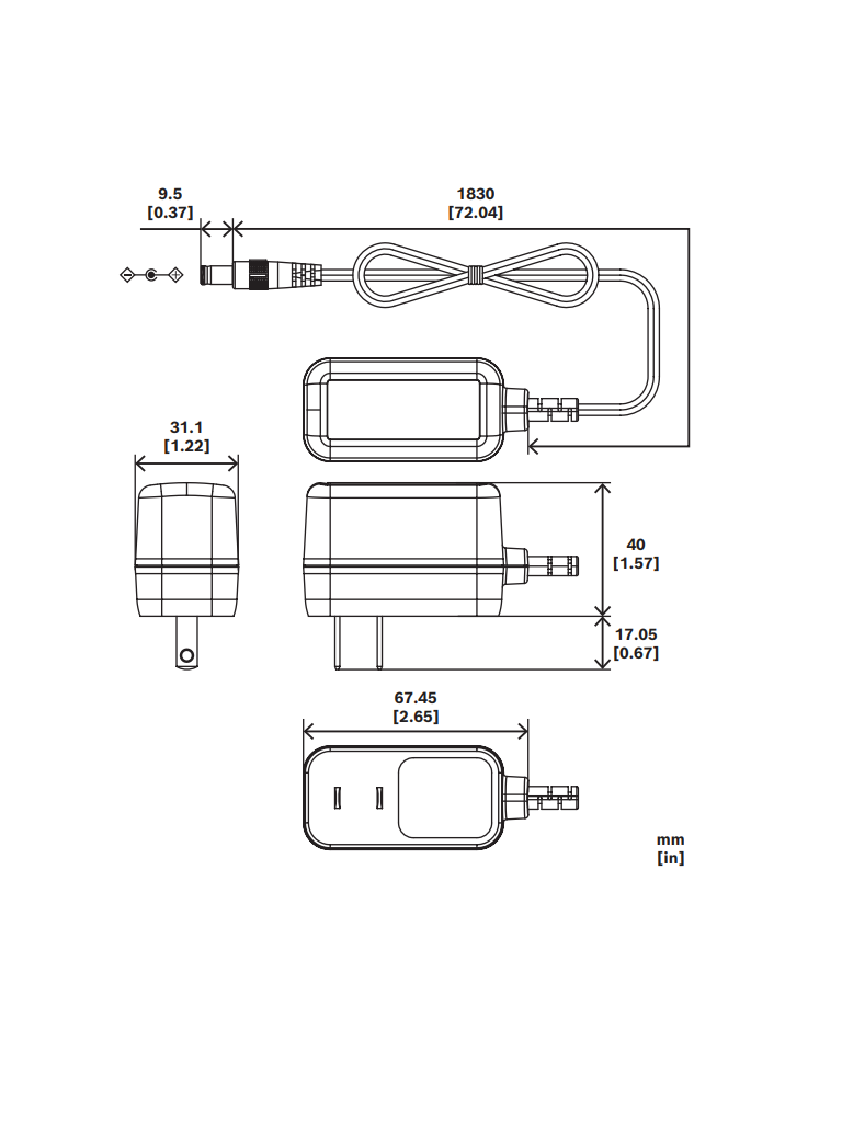 BOSCH V_ UPA122060 - Transformador de corriente / 12V DC / 1 A MP - Image 2