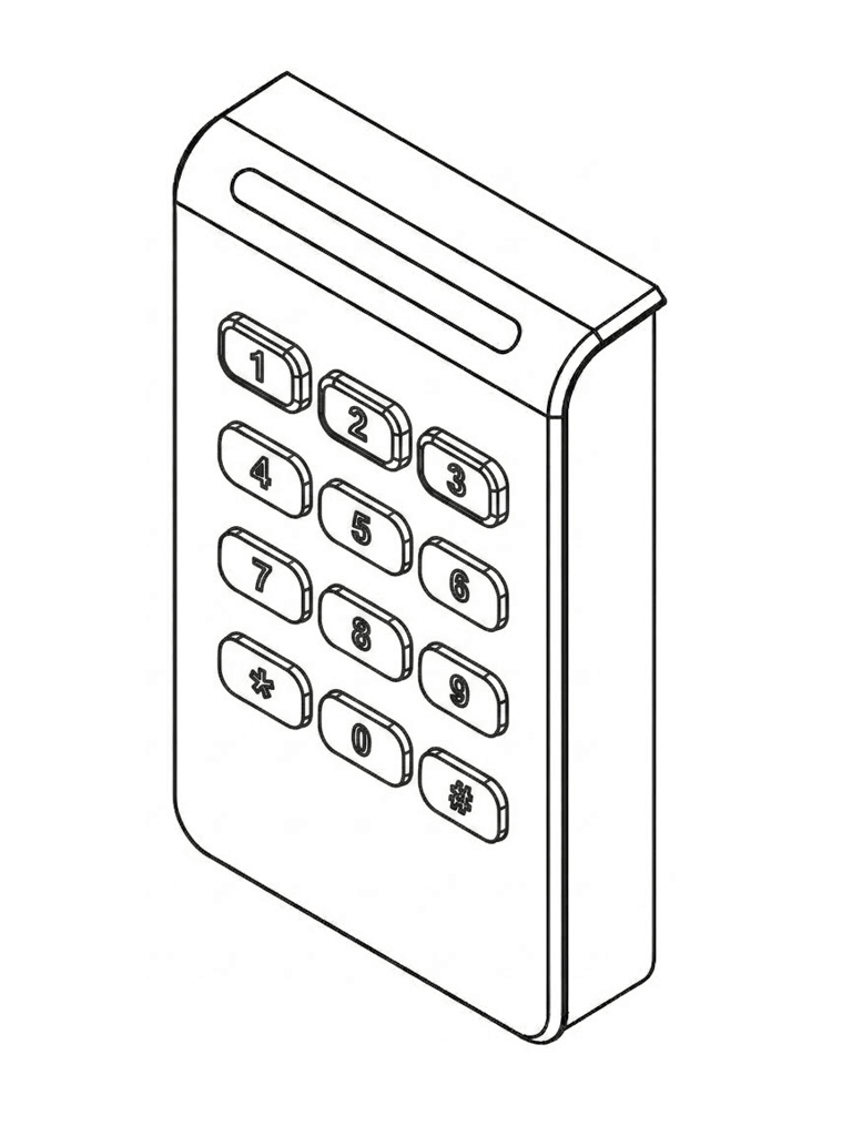 BOSCH A_ARDSIGR40KICL - Lector de Tarjetas con Teclado / R40 / iCLASS / Wiegand - Image 2