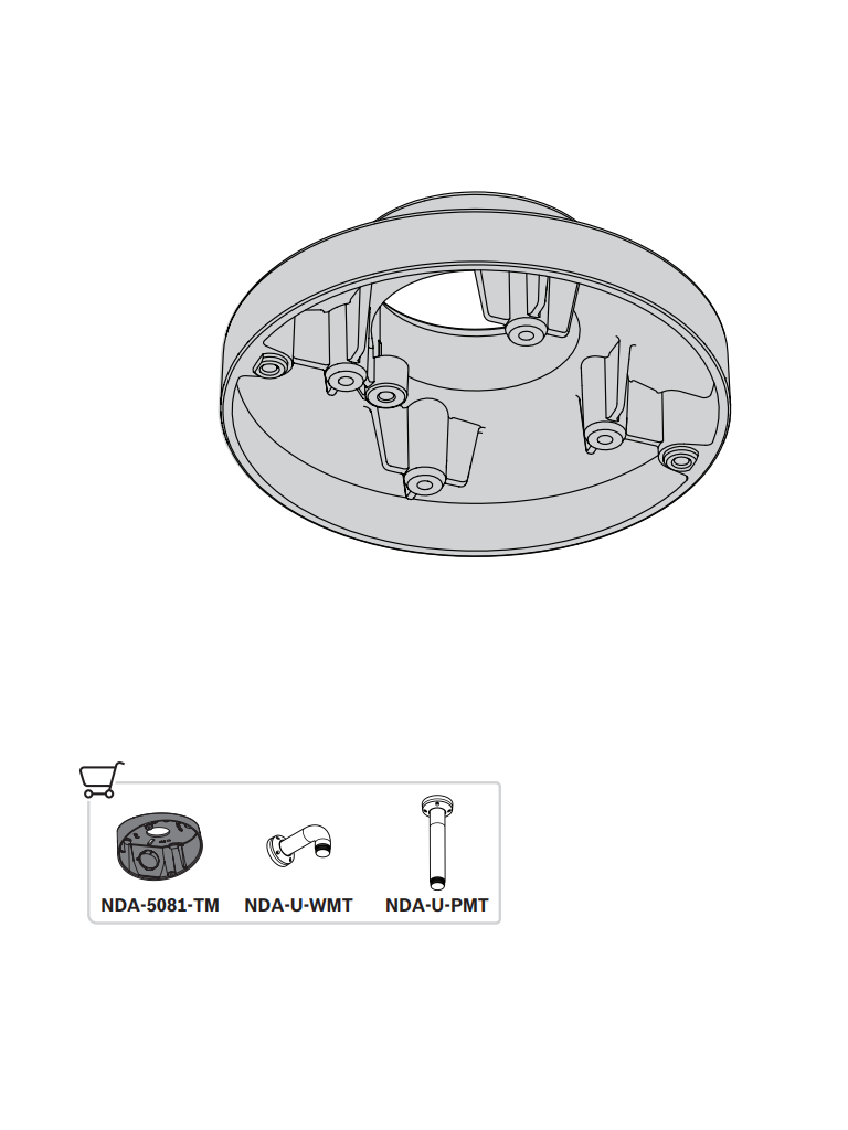 BOSCH V_NDA5081PIP - Placa de Interfaz Colgante 110mm / Montaje con NDA-U-WMT o NDA-U-PMT - Image 3