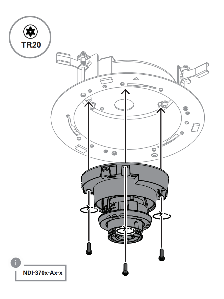 BOSCH V_NDA3083PLEN - Kit Montaje Techo Plenum FLEXIDOME 3100 - Image 6