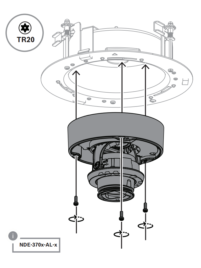 BOSCH V_NDA3083PLEN - Kit Montaje Techo Plenum FLEXIDOME 3100 - Image 9