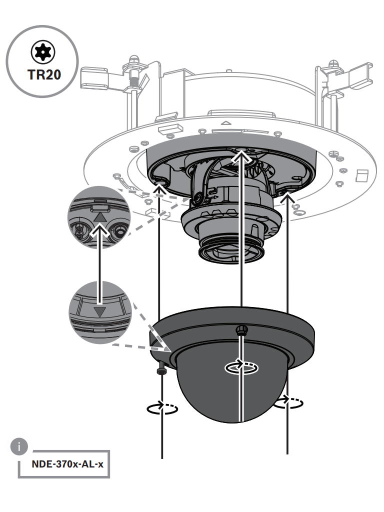 BOSCH V_NDA3083PLEN - Kit Montaje Techo Plenum FLEXIDOME 3100 - Image 10