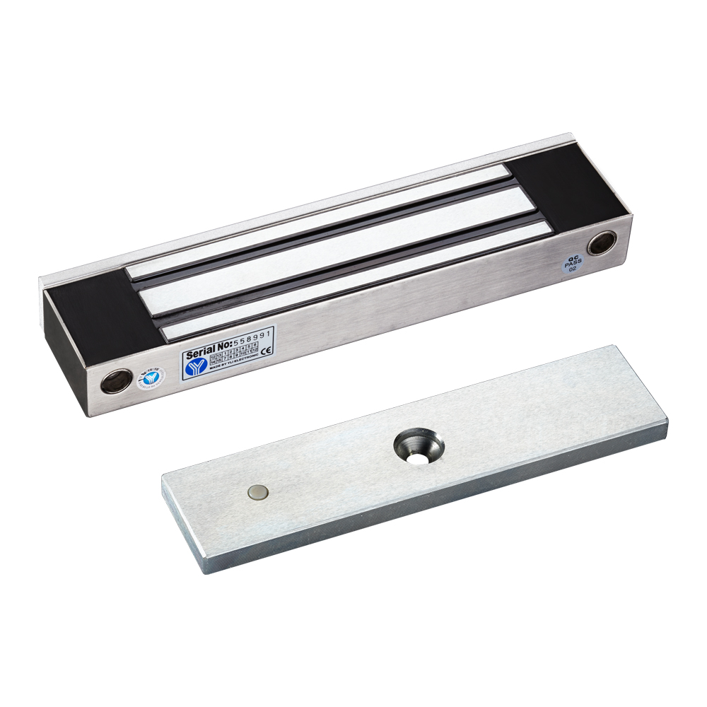 YLI YM350WS - Cerradura Magnética para Control de Acceso / Fuerza de Sujeción de 350 kg (800 lb) / Para puertas de madera, vidrio y metálicas / IP68 para uso exterior e interior - Image 2