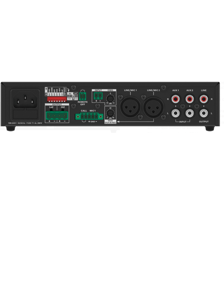 BOSCH M_U1201MUS - Amplificador Mixer 120W / 1 Canal / DYNACORD - Image 2