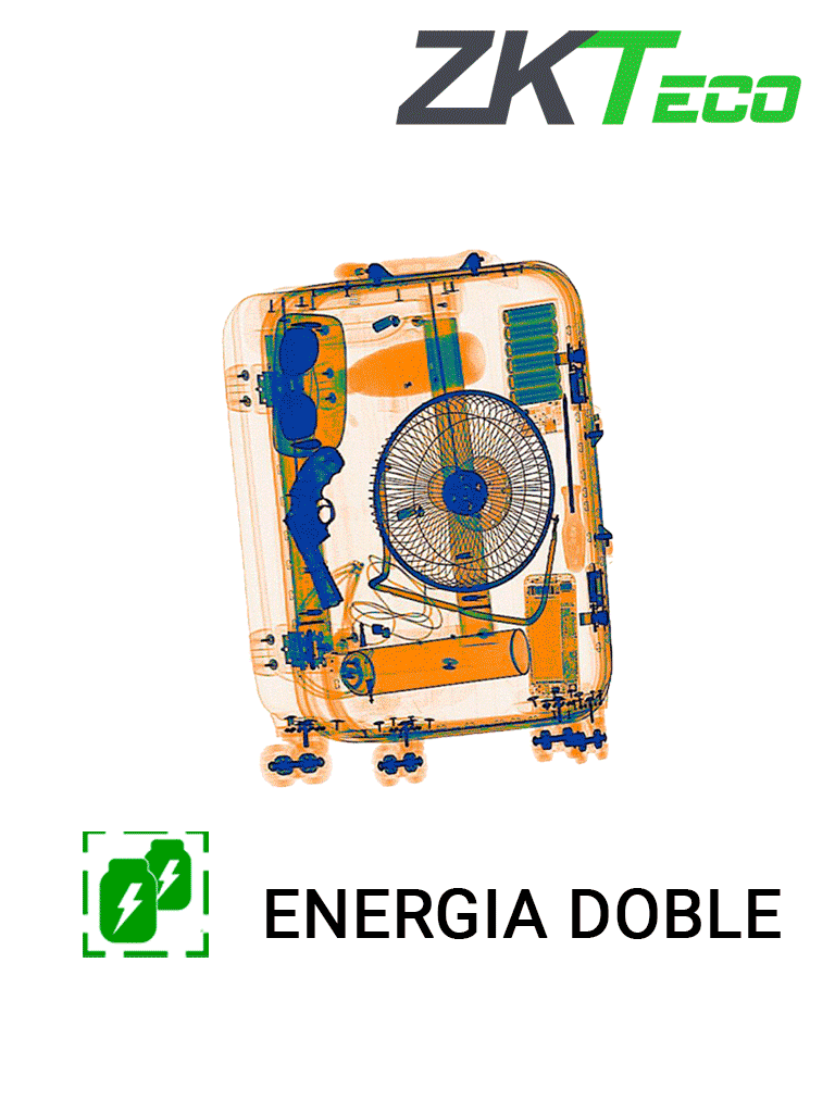 ZKTECO ZKX6550 Máquina de Rayos X con energía doble, túnel para equipaje de 65 x 50 cm, estación de monitoreo, escaneo bidireccional / Puesta en marcha y capacitación en sitio incluida - Image 4