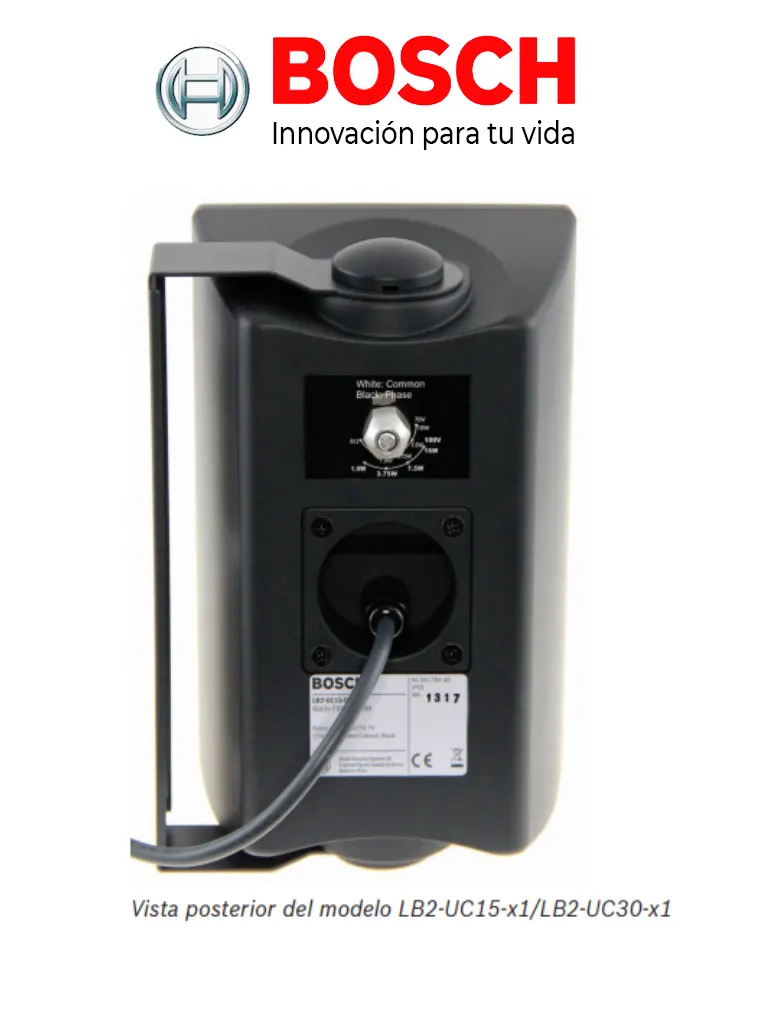 BOSCH M_KITU604UC15B - Kit de Audio / Amplificador Mixer 60W / 4 Bocinas 15W Negras - Image 3
