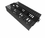 LACES LAOHRD1- ORGANIZADOR HORIZONTAL DOBLE/ 1 UR/ PVC/ COLOR NEGRO/