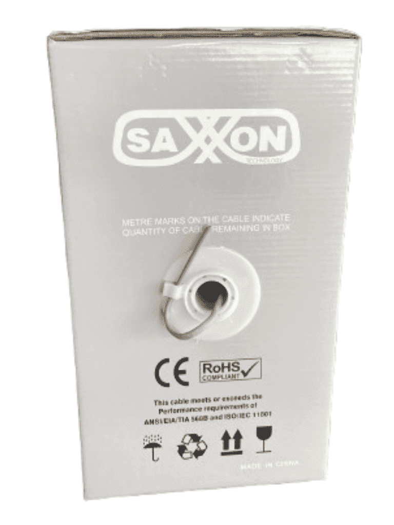SAXXON OCAT3CCA - Bobina de Cable UTP Cat3/ 305 Metros/ CCA/ Color Gris/ Uso Interior/ 2 Pares/ Para Usos Multiples/ - Image 6