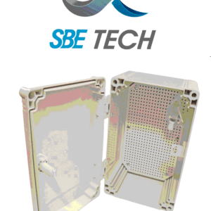 SBE TECH OP604019 - Gabinete de plásitco para exterior con cubierta opaca / ABS / Alto: 600 Ancho: 400 Profundo: 195 mm