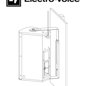 ElectroVoice M_EVCUB2WHT - Soporte en U 12" y 15" / Blanco / Ajuste hasta 60° / Compatible con EVC-1152 y EVC-1122