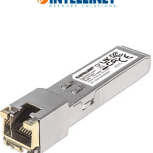 INTELLINET 523882 -Módulo transceptor SFP Gigabit RJ45 de cobre, puerto 1000Base-T (RJ45), 100 m (328 ft)