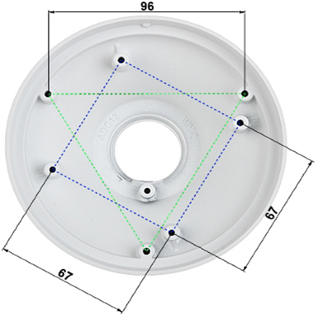 DAHUA PFA106- Adaptador para Camaras Domo/ Fisheye/ Eyeball Dahua - Image 3