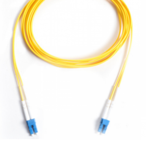SAXXON JSMOS2LCLCD1M - JUMPER De fibra optica monomodo / LC-LC Duplex / OS2 9 / 125 2 mm / Color amarillo / 1 Metro