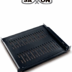 SAXXON 70140204- Charola ventilada para monitor, 19" (48.26 cm) ancho x 14" (35.56 cm) profundidad, 2 UR, soporta 22 kg, acero.