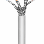 INTELLINET 705066 Bobina de Cable FTP Cat6a, CM S/ Rollo de 305 m, Filamento sólido 100% cobre, Clasificación CM, Gris, empaque en carrete