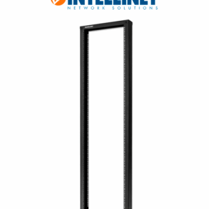 INTELLINET 715980 - Rack de dos postes, 19", 42U, color negro, presentación Flatpack (desarmado)