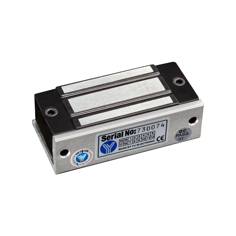 YLI YM60 - Cerradura Magnética para Control de Acceso / Fuerza de Sujeción 60 Kg o 120 Lb / 12 VDC / Para puertas de madera, vidrio y metálicas / Uso interior / Compatible con Soporte MBK70Z - Image 4