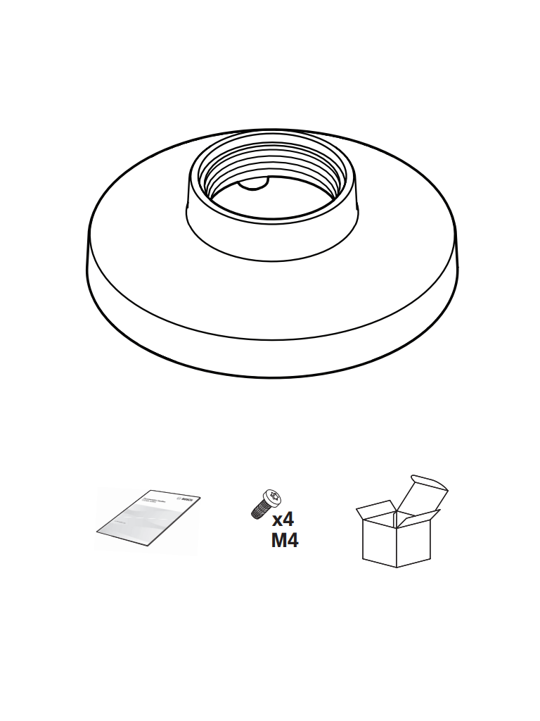 BOSCH V_NDA3082PIP - Placa de interfaz colgante, 123mm - Image 2