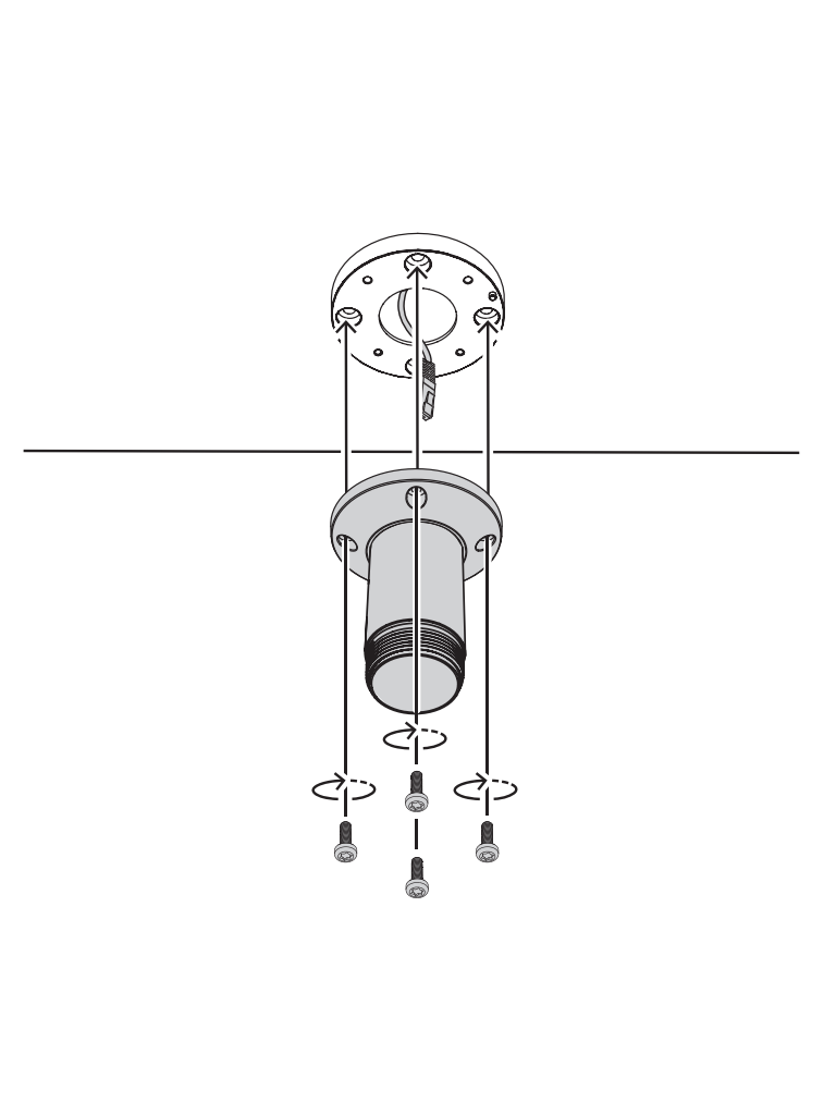 BOSCH V_NDAUPMTS - Soporte tubo colgante, 4" (11cm) - Image 5