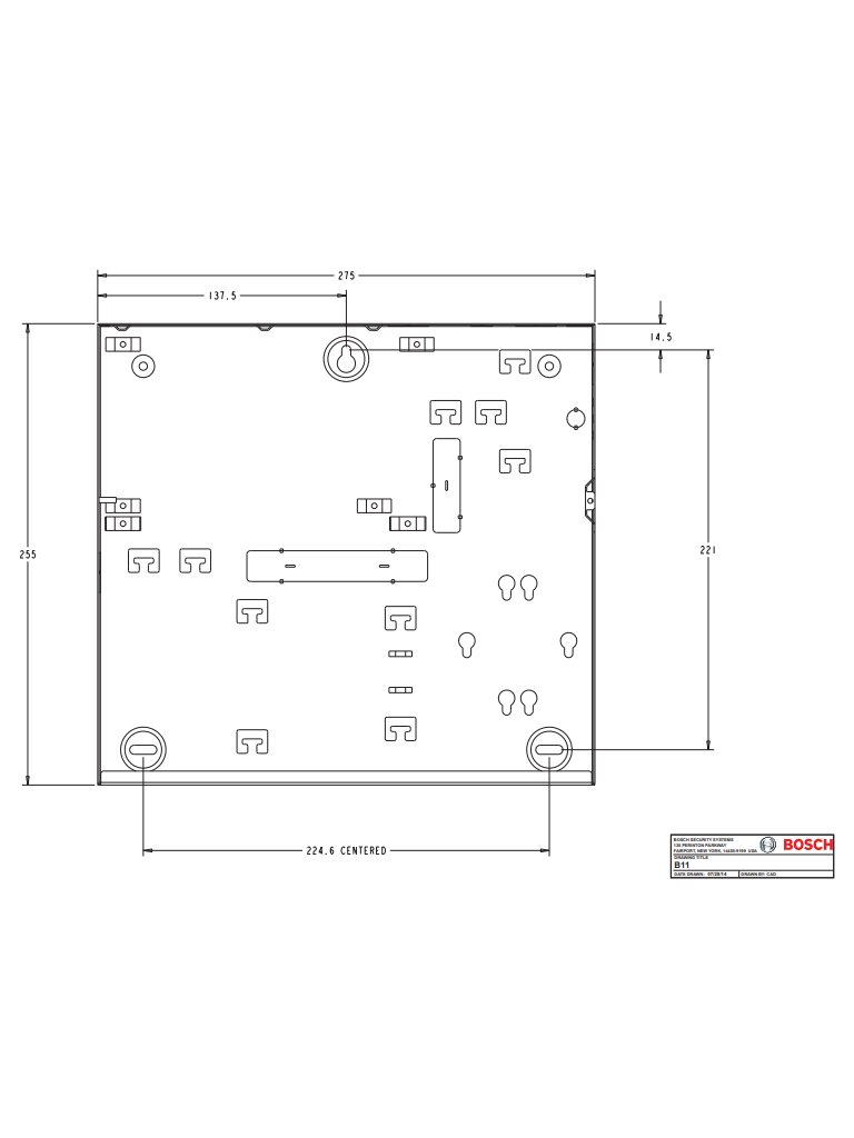 BOSCH I_B11R- GABINETE COLOR ROJO/ ACERO/ CERRADURA E INTERRUPTOR POR SEPARADO - Image 2