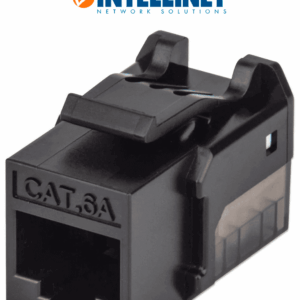 INTELLINET 772327 - Jack Keystone Cat 6A FastPunch UTP, color negro