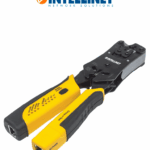 INTELLINET 780124 - Pinza crimpeadora universal de plugs modulares y probador de cables 2-en-1: crimpea, corta, pela, remata y prueba.