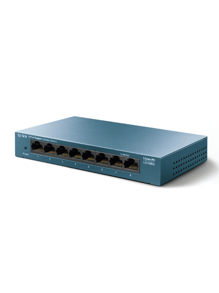 TP-LINK LS108G - Switch de escritorio Gigabit de 8 puertos 10/100/1000Mbps y carcasa metálica. - Image 2