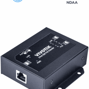 VIVOTEK AP-GXC-0200 - Extensor PoE de 2 puertos Gigabit Ethernet para interior, con hasta 68W y hasta 300m en conexión escalada de 2 unidades, compatible con NDAA.