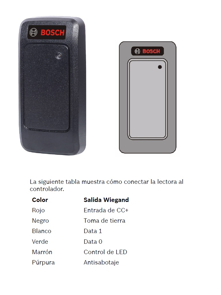 BOSCH A_ARDAYK12 - Lectora de proximidad RF ID / Salida Wiegand - Image 3