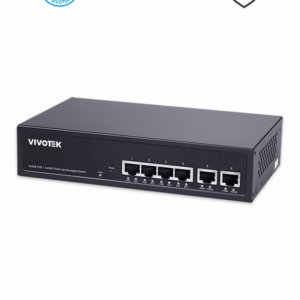 VIVOTEK AW-GEL-065A-060 - Switch PoE Gigabit Administrable Lite, 4 puertos GE PoE, 2 puertos GE RJ45, 30W por puerto, 60W Totales, Modo Extendido hasta 250 mts, Gestion PoE, VLAN