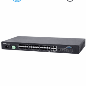 VIVOTEK AW-GTS-287A - Switch Gigabit administrable de fibra / Capa 2 / 20 Puertos SFP GE / 4 Combo SFP / GE / 4 10G SFP / DHCP SERVER / Voltaje dual AC / DC