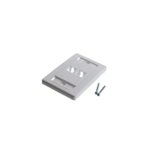 BELDEN AX101433- Placa frontal de 2 puertos color blanca / Compatible con jack 10GX, CAT6+ y CAT5E MDVO / SOBREPEDIDO