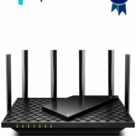 TP-LINK Archer AX73 - Ruteador WiFi 6 AX de 5400 Mbps con 1 puerto WAN RJ45 Gigabit Ethernet, 4 puertos LAN RJ45 Gigabit Ethernet, tecnologías MU-MIMO y OFDMA, además 6 antenas con Beamforming.