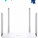 TP-LINK Archer C20 - Ruteador WiFi AC de 733Mbps con 1 puerto WAN RJ45 Fast Ethernet, 4 puertos LAN RJ45 Fast Ethernet y 4 antenas fijas.