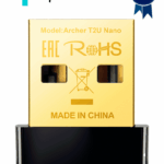 TP-LINK Archer T2U Nano - Mini Adaptador USB inalámbrico de doble banda AC 600 Mbps con antena omnidireccional.