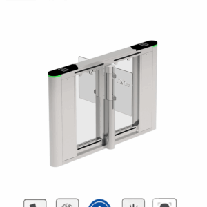 ZKTECO SBTL8200 - Barrera Peatonal Central Bidireccional / 30 Personas x Min. / Acero SUS304 / Aletas de Acrílico Personalizables / Ancho de Carril 66 cm / Infrarrojos de Seguridad / 110V / Interior / No cuenta con Lectores y Panel