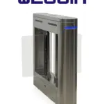 WEJOIN WJTBH101BLD - Barrera Peatonal Central Tipo Swing Barrier, Abatible Bidireccional con Aletas de Acrílico, pase Bidireccional 3 Millones de Ciclos pase 25-35 Personas por minuto Compatible WJTBH101BLSP