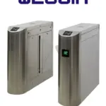 WEJOIN WJTYH101SP - Barreras Peatonal Flap Barrier Bidireccional con Aletas de Acrílico 3 Millones de Ciclos pase 25 - 35 por minuto Compatible con Controles de Acceso