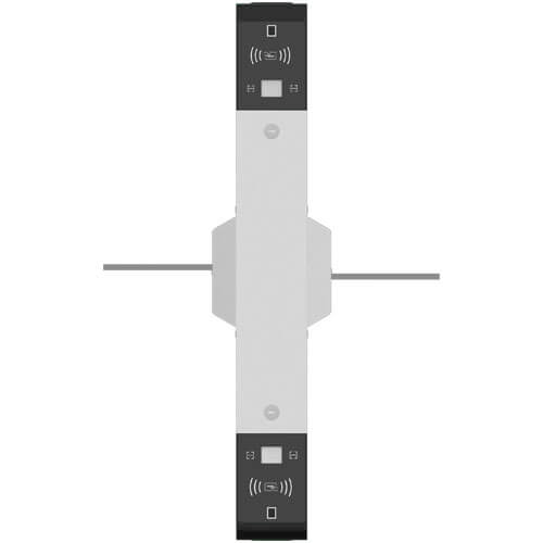ZKTECO MARSF1200 - Barrera Peatonal Tipo Flap Bidireccional / Acero inoxidable SUS304 / Protección IP34 / 110V / 30 x min / 40 cm x carril / Exterior Protegido / 3 millones de ciclos / Aleta de Acrílico / No cuenta con Lectores y Panel - Image 2