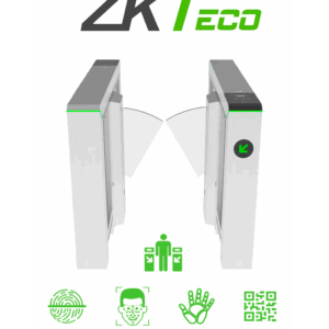 ZKTECO MARSF1000 - Barrera Peatonal Tipo Flap Bidireccional / Motor Brushless / 20 a 25 Aperturas x Minuto / Carril De 60 Centimetros/