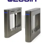 WEJOIN WJTBH101BLSP - Barreras Peatonal Tipo Swing Barrier con Aletas de Acrílico pase Bidireccional Compatible con Control de Acceso 3 Millones de Ciclos pase 25-35 Personas por minuto