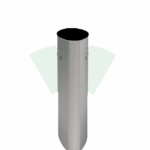 ZKTECO FBL5222 - Barrera Peatonal Central / Acero SUS304 y Cristal Templado / Aleta de Acrílico / Carril 60 cm / Exterior Protegido / 30 a 40 Personas X Min / 2 Millones de Ciclos / Incluye Panel INBIO260 PULL y  FR1200 ID