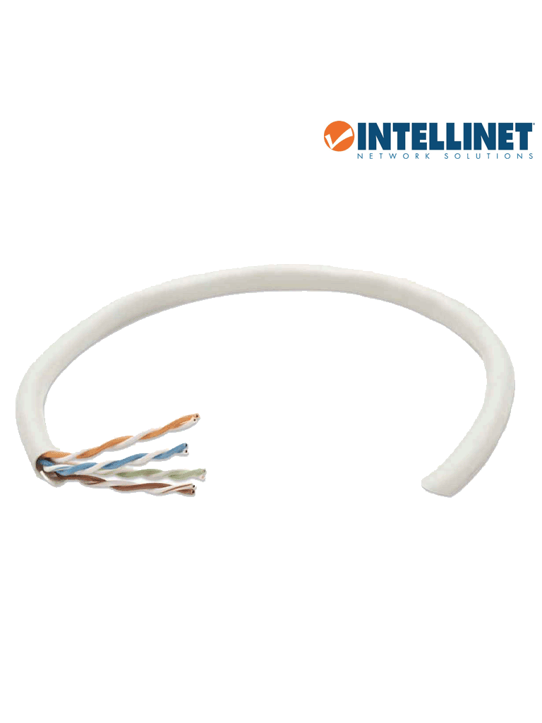 INTELLINET 334136 Bobina de Cable UTP Cat6, Sólida, 100% cobre, 305 m de cable UTP, Filamento sólido, CM, Certificable, Gris (Sobre Pedido) - Image 3