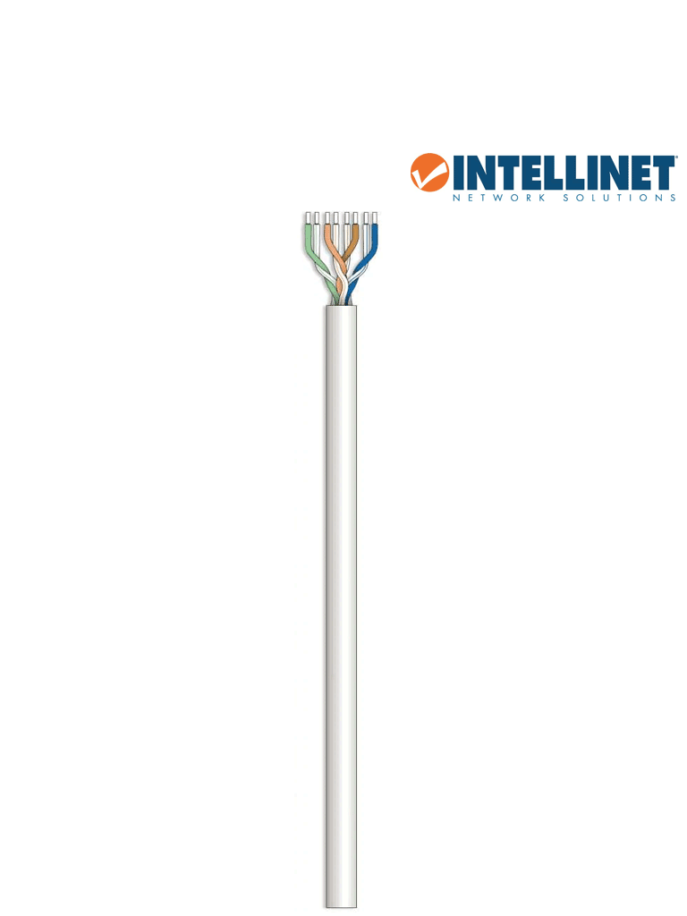 INTELLINET 334136 Bobina de Cable UTP Cat6, Sólida, 100% cobre, 305 m de cable UTP, Filamento sólido, CM, Certificable, Gris (Sobre Pedido) - Image 2