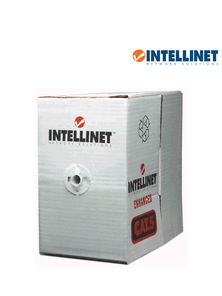 INTELLINET - 704663 - BOBINA CABLE UTP DE RED CAT6 CCA ROLLO 305M SOLIDA GRIS, PyME / UTP, 305 m, CCA, Gris - Image 2