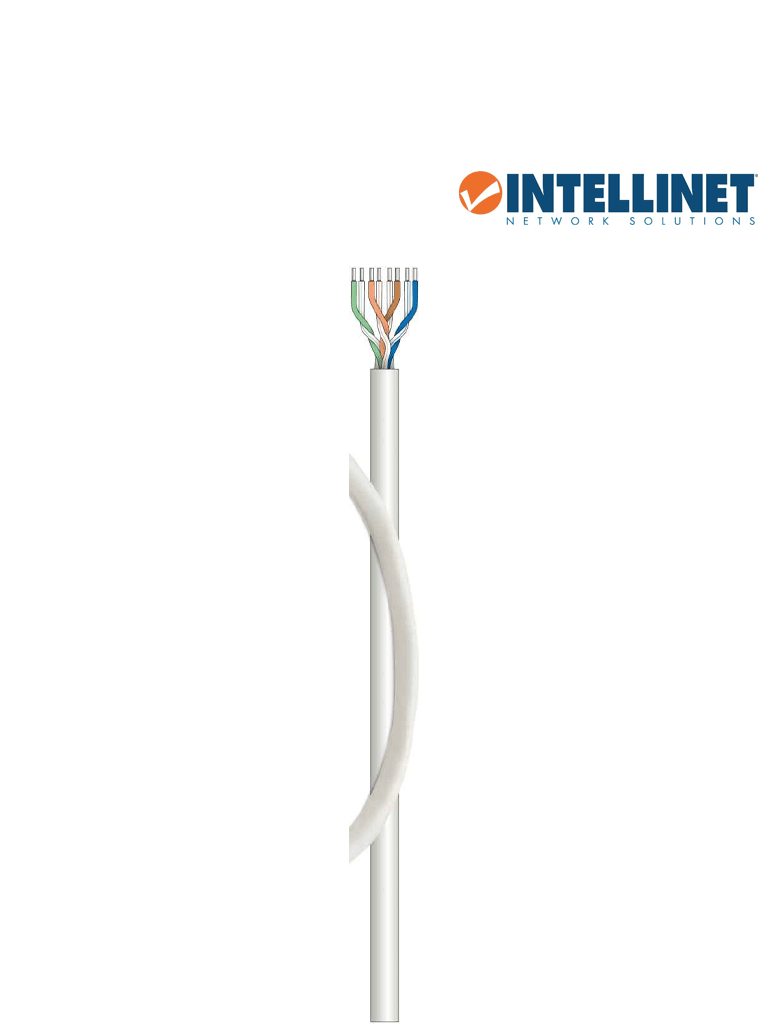 INTELLINET - 704663 - BOBINA CABLE UTP DE RED CAT6 CCA ROLLO 305M SOLIDA GRIS, PyME / UTP, 305 m, CCA, Gris - Image 3
