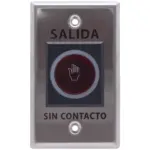 ZKTECO TLEB102 - Botón de Salida sin Contacto, Serie K11, Indicador LED, Acero Inoxidable, 12 VCC, Función NC/NO, Distancia de Detección hasta 10 cm