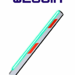 WEJOIN WJLBM3L - Brazo recto izquierda LED tipo rectangular de 3 metros / Compatible con barrera LED izquierda
